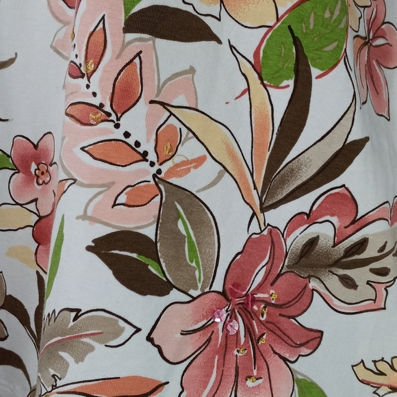 Alfred dunner Tiger lily Floral shirt - Picture 4 of 8